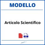 Modello Articolo Scientifico