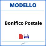 Modello Bonifico Postale