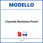 Modello Clausola Revisione Prezzi