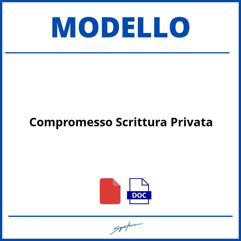 Modello Scrittura Privata Per Prestito Infruttifero Tra Parenti