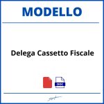 Modello Delega Cassetto Fiscale