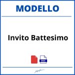 Modello Invito Battesimo