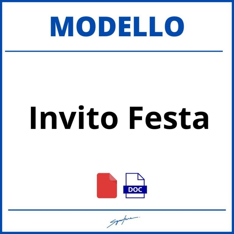 Modello Invito Festa Pensione