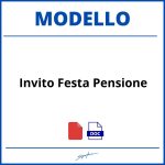 Modello Invito Festa Pensione